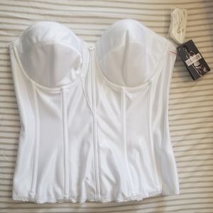 White corset bra/torsolette 34D